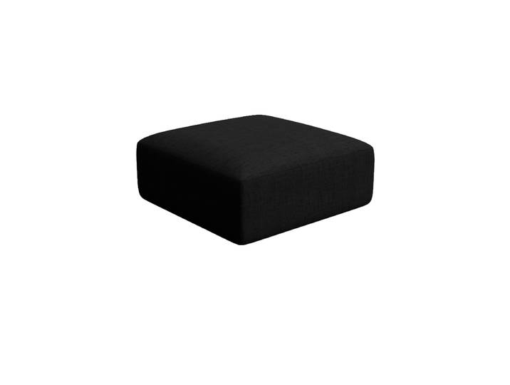 Design Sitzpouf „Campi“ Strukturstoff Schwarz chosen by Bloomingloft
