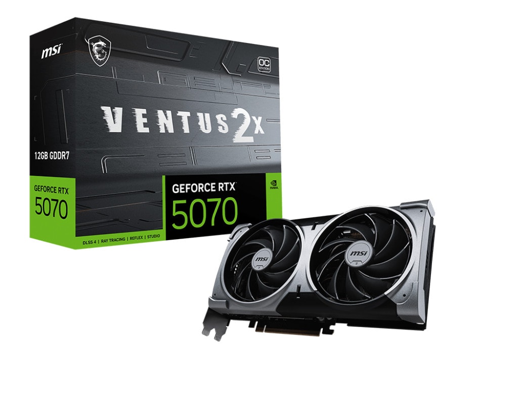 MSI GeForce RTX 5070 VENTUS 2X OC Grafikkarte 12 GB