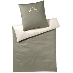 Elegante, Bettwäsche, Alpenchic Hirsche (Bettwäsche Set, 135x200 cm + 80x80 cm)