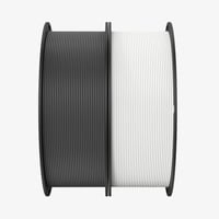 Ender-PLA Filament Value Pack Weiß/Grau, 3D-Filament 2 kg, 1,75 mm, auf 2 Rollen