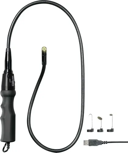 VOLTCRAFT USB-Endoskop BS-17+ Sonden-Ø: 8mm Sonden-Länge: 93cm Bild-Funktion, Video-Funktion, LED-Beleuchtung, Fokussierung
