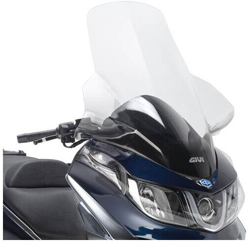 Parabrezza trasparente con paramani Givi D5604ST Per PIAGGIO taglia un