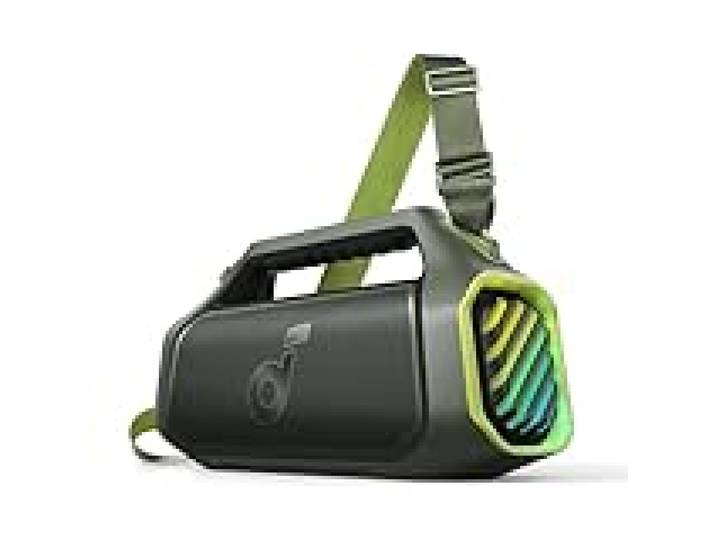 Soundcore par Anker Boom 2 Plus Enceinte Bluetooth 140 W, 2+2 canaux stéréo, BassUp 2.0, charge rapide 30 W, 20h, IPX7, USB-C, pour l'extérieur, camping, plage, jardin