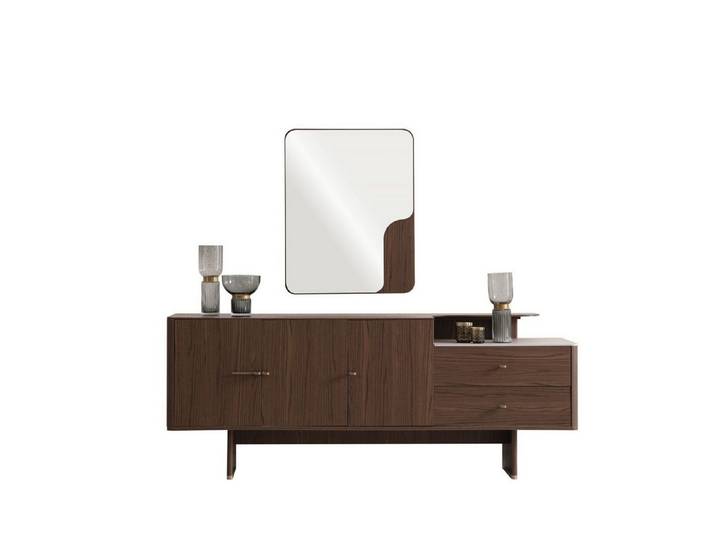 JVmoebel Sideboard Braunes Sideboard aus Holz mit Stauraum für Wohnräume