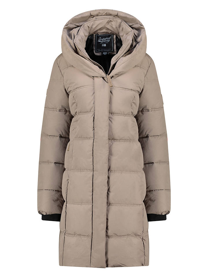 Geographical Norway Steppmantel "Djamila" in Taupe - L