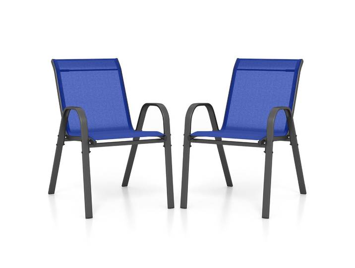 GARTENSTÜHLE Blau(2er-Set)
