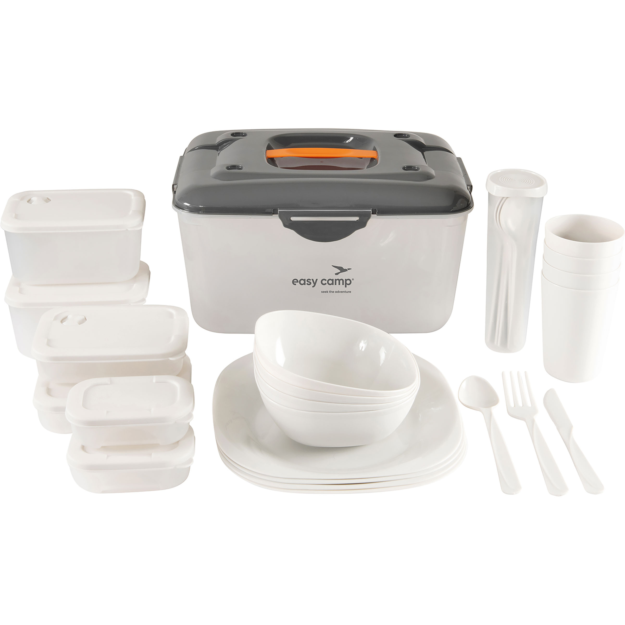 Easy Camp Picnic L Box Campinggeschirr weiss Camping
