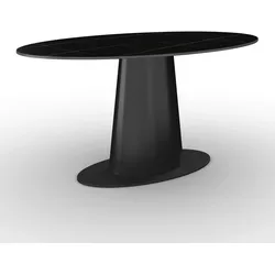 Esstisch Thiago Schwarz MDF/Stein ca. 160x90 cm