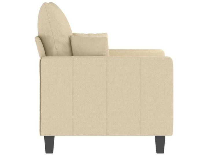 Promotion janvier  Fauteuil 1 place - mango - Petit Canapé - Crème 60 cm - Tissu SS1798