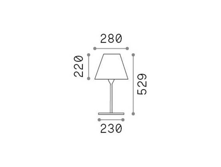 ideal lux Ideal Lux Außentischleuchte Arcadia, anthrazit, Höhe 53 cm Arcadia, schwarz, Metall, Modern