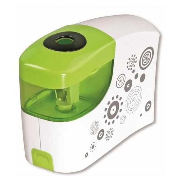 Tetis Grüner batteriebetriebener Bleistiftspitzer (WIKR-920627)