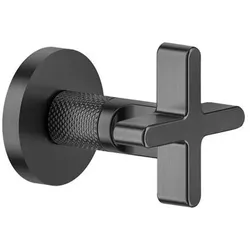 Gessi Inciso Fertigmontageset Absperrventil 3/4 für Unterputz-Körper, X -Griff, 58363187, Farbe: Bronze Antik