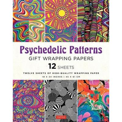 Psychedelic Patterns Gift Wrapping Papers - 12 Sheets