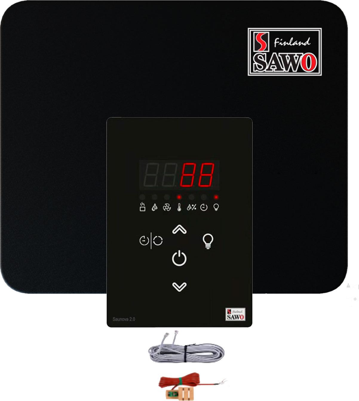 Sawo SAUNOVA 2.0 Combicontrol Set Bedieningspaneel voor sauna's tot 9 kW