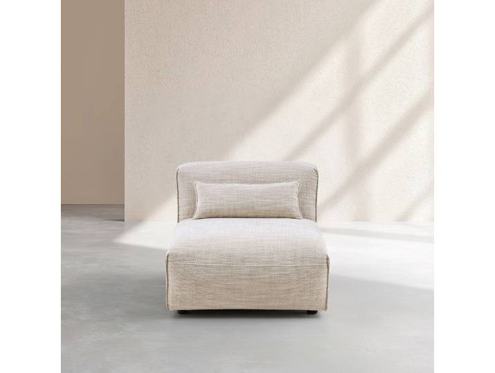 HABITAT - Chauffeuse en tissu - Beige mélangé - Kofi II