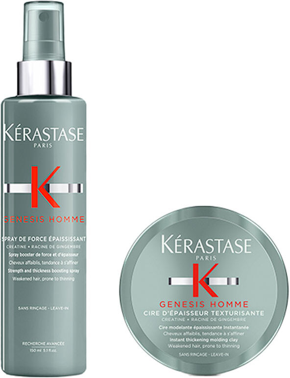 Kérastase Genesis Homme Thickness Boosting Spray 150ml & Molding Clay