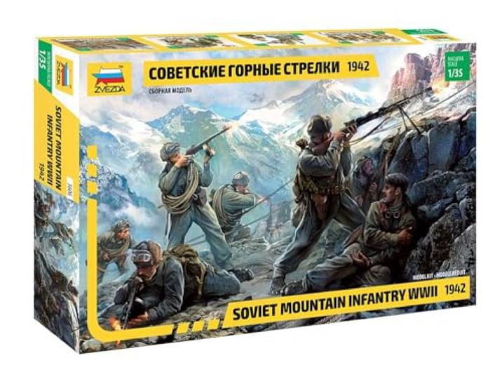 Zvezda - 1/35 Soviet Mountain Troops Wwii (Rr) (4/21) * - ZVE3606