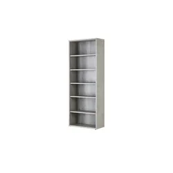 Regal   ¦ grau ¦ Maße (cm): B: 81,6 H: 217 T: 35.7