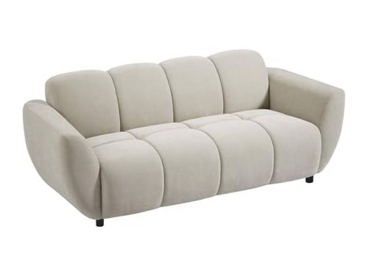 Vente-unique - Sofa ohne Schlafmöglichkeit 3 Personen Julori - Stoff Beige