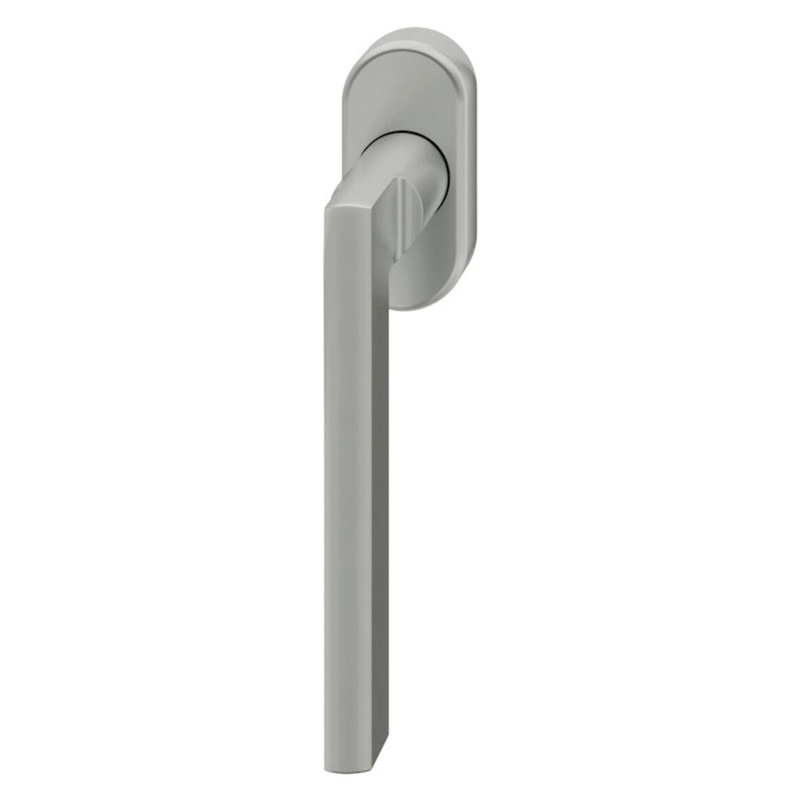 Magni Fenstergriff ovale Ros. 7mm Stift. 10mm Nocken Stiftüberstand 24-38mm Edelstahl fein matt (228615)