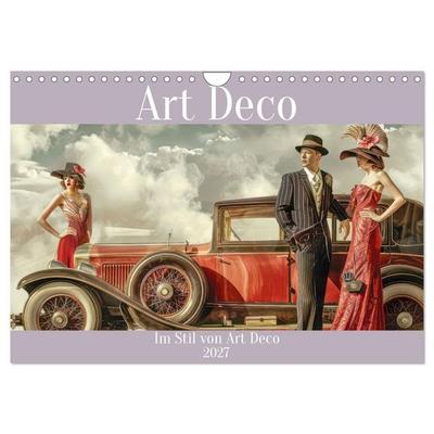 Art Deco - Im Stil von Art Deco (Wandkalender 2027 DIN A4 quer), CALVENDO Monatskalender