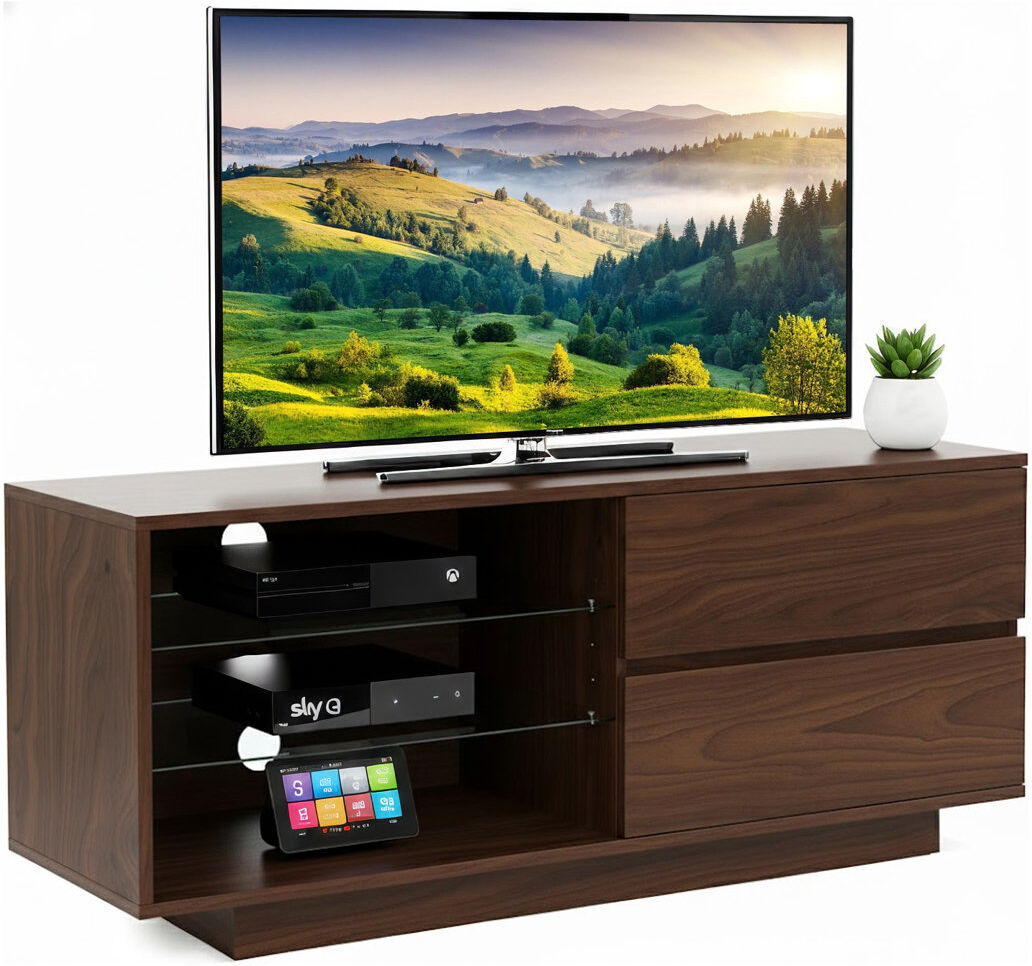 Latitude Run Kreitman TV Stand for TVs up to 55" Walnut 55"