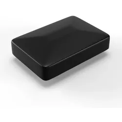 10 Stück Qualinos Pfostenkappen 60 x 40 mm Schwarz 9005 Flachdach für Rechteckrohr UV stabilisiert