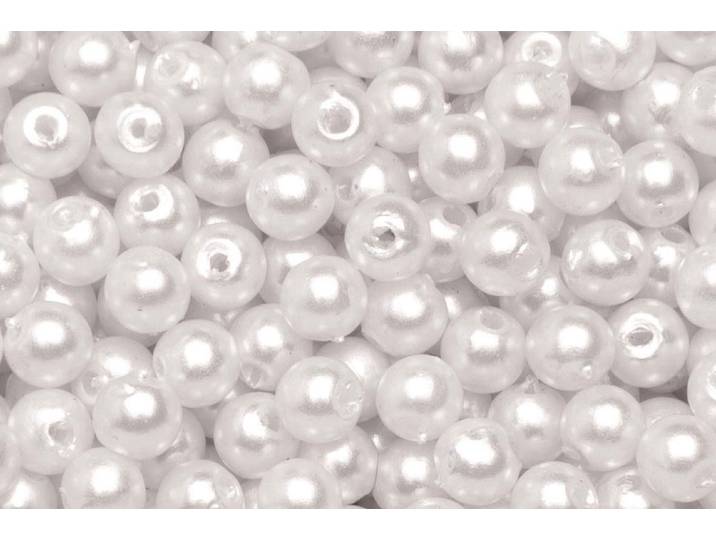 Glorex Deko-Perlen Weiss 10 mm 75 Stück