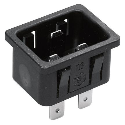 Kaiser Kaltgerätestecker Einbau (767/10/63/sw/C)
