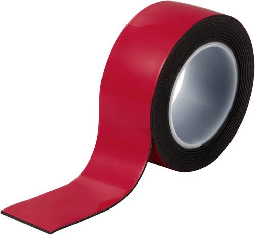 TOOLCRAFT Hochleistungs-Verbindungssystem TO-10917630 Doppelseitiges Klebeband Black (L x B) 3m x 19mm 1St.