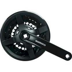 Shimano Kettenradgarnitur Tourney FCTY301 4-kant 42x34x24 Zähne schwarz 150 mm E...