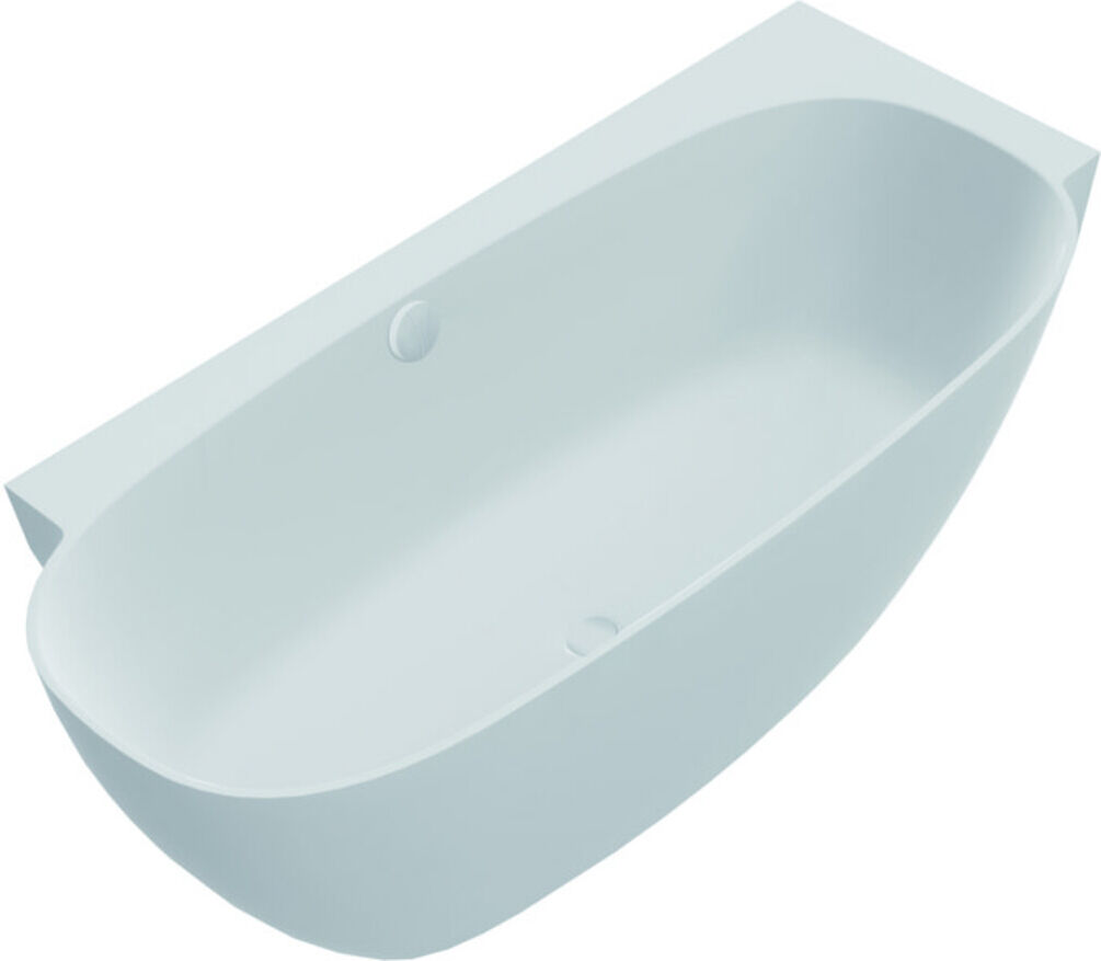 Hoesch Freisteh-Badewanne LABRILLIANTE Überlaufgarn. Com +, we., 180x80cm, re (4535.010)
