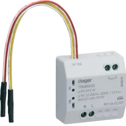 Hager Funk KNX Schaltaktor pot.frei 1fach/Binäreingang 2fach 230V/4A 24VDC/4A 12