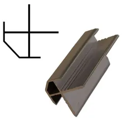 Duscholux PanElle Eckprofil außen 6 mm matt - Duschkabine