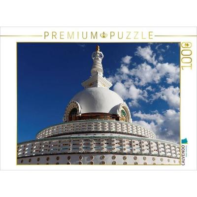CALVENDO Puzzle Shanti Stupa in Leh | 1000 Teile Lege-Größe 64x48cm Foto-Puzzle für glückliche Stunden
