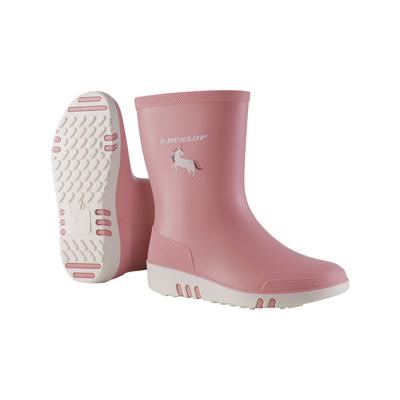 Gummistiefel DUNLOP "Mini", Mädchen, Gr. 30, grün (rosa), Obermaterial: 100% PVC PVC., Schuhe Gummistiefel