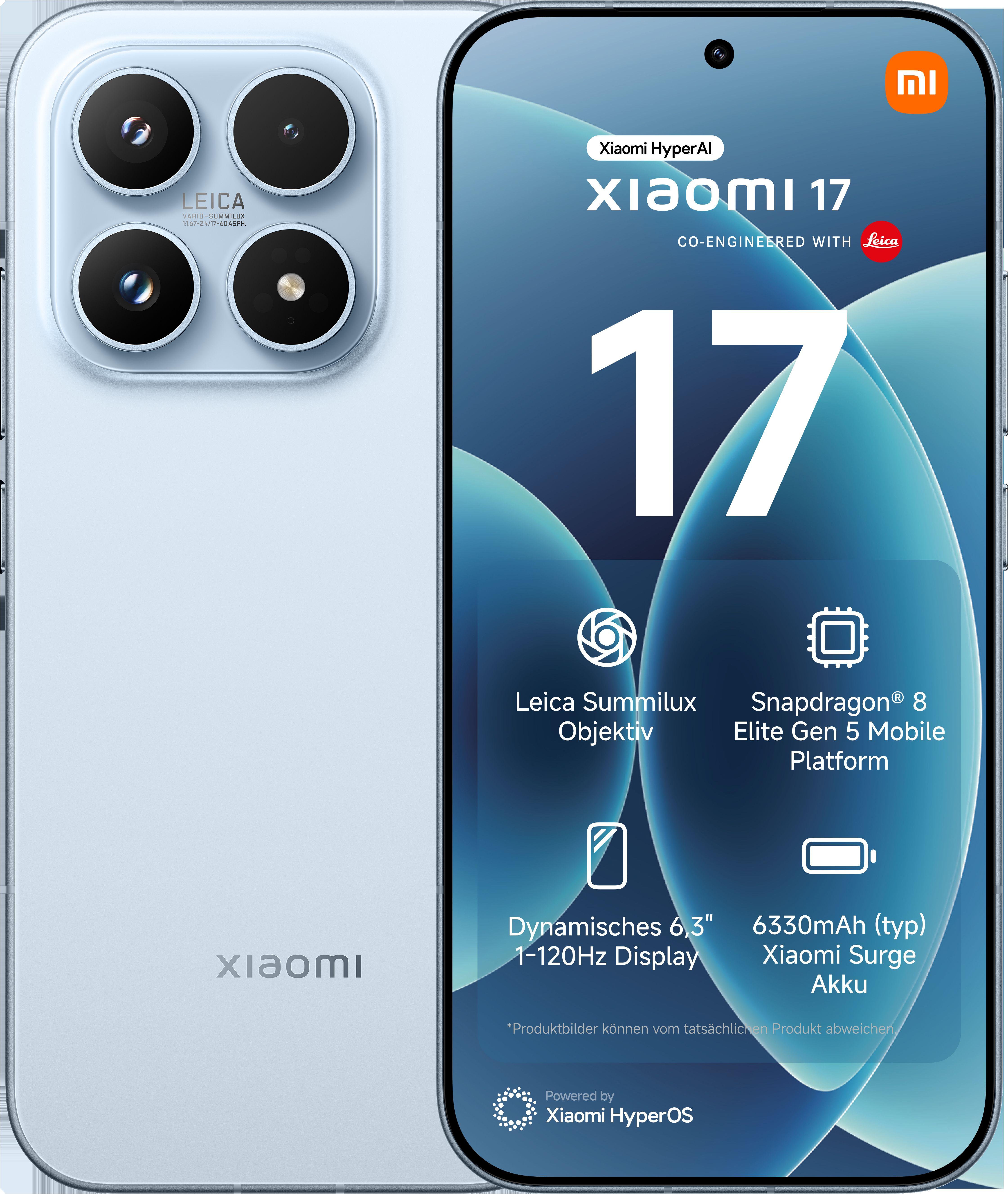 Xiaomi 17 Eisblau 12 Gigabyte 512 Gigabyte
