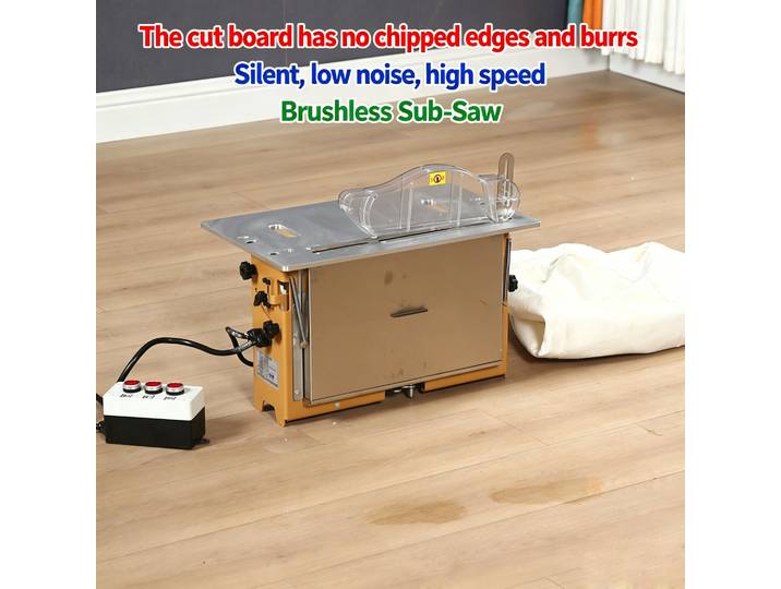 Butoy WT60 scie de Table pour le travail du bois électrique sans poussière mère sciage Machine pour bricolage passe-temps Table de travail coulissante scie d'établi