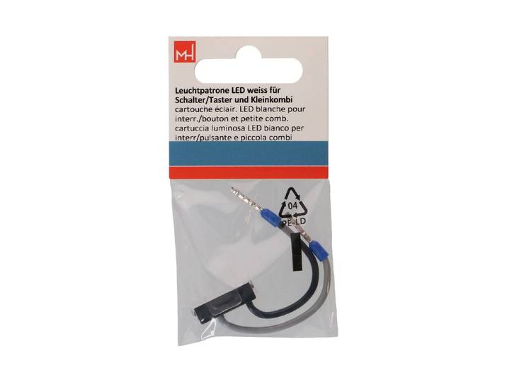 Max Hauri Leuchtpatrone LED weiss für Schalter/Taster und Kleinkombi