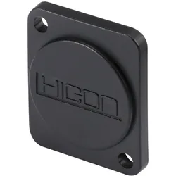HICON D-Flansch Blinddeckel mit HICON Logo für SYS-Gehäuseserien