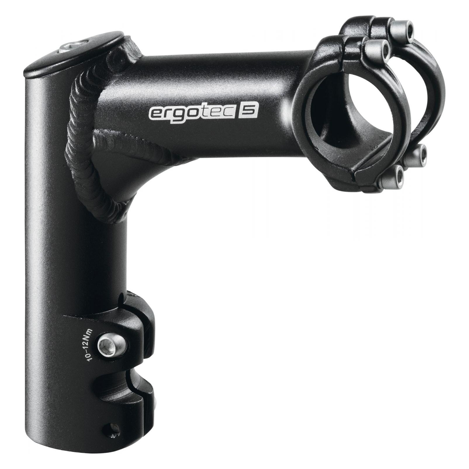Ergotec Unisex Erwachsene Ahead-vorbauten -Vorbau Comfi 25.4 / Aluminium Al6061-t6, 15° Vorbau, Schw (52 mm, 25.40 mm) (34502001)