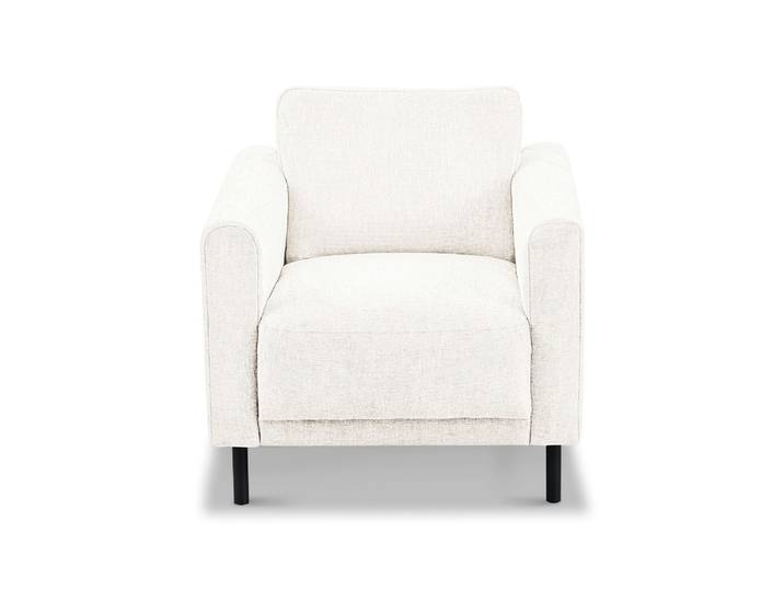 Sessel OTTO HOME Sveeva, Breite 78 cm, schwarze Metallfüße , weiß (creme), B:78cm H:78cm T:85cm, 100% PES, Sessel, Sessel, langlebiger Webstoff, viele Farben zur Auswahl