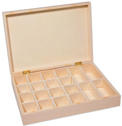 Sortierbox aus Holz, 28 x 20 x 5,5 cm