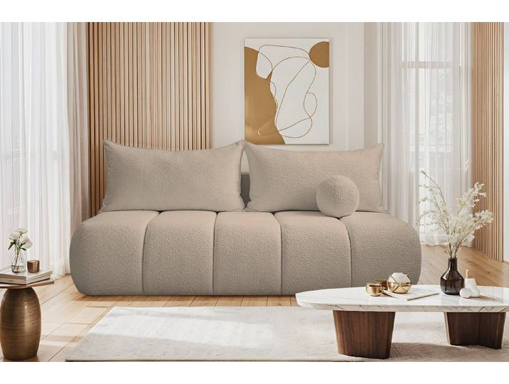 Kaiser Möbel Schlafsofa Dreisitziges Sofa PIANO mit Schlaffunktion, Komfortabel, praktisch und freistehend