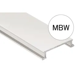 Schlüter Systems DESIGNLINE-AC Dekorprofil Aluminium Brillantweiß matt Höhe: 6 mm Breite: 25 mm Länge: 2,5 m