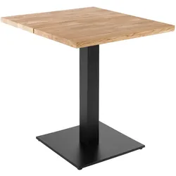 Oviala Business Esstisch 70 x 70 cm mit geraden Kanten aus Eiche