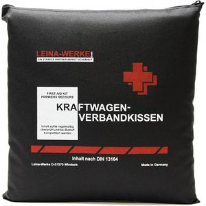Leina-Werke Erste-Hilfe-Tasche Verbandkissen, nach DIN 13164 gefüllt, für KFZ
