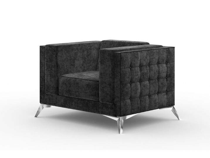 JVmoebel Sessel Chesterfield Sessel aus Textil in klassischem Design (Sessel), Made in Europa