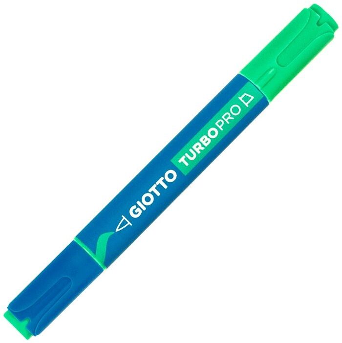 Marqueur vert double pointe TURBO PRO - Giotto