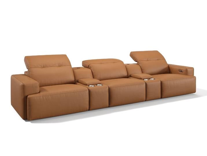 Leder 3-Sitzer SORANO Kinosofa Bigsofa Heimkinocouch 3er Sofa